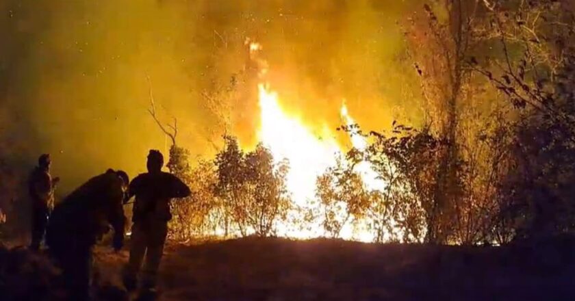 CBN apoya a bomberos y pobladores que luchan contra incendios forestales en Roboré