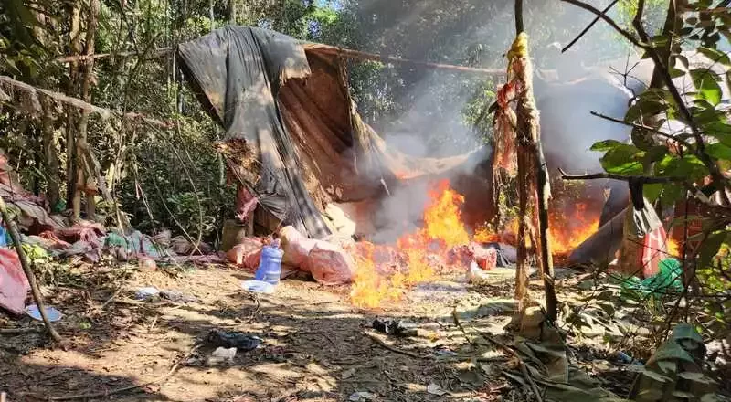 En el Chapare encuentran 27 fábricas móviles y secuestran 122 kilos de droga