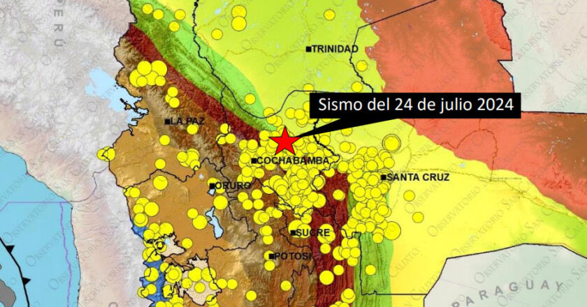 Sismo con epicentro en el Chapare llegó a sentirse en La Paz y Oruro
