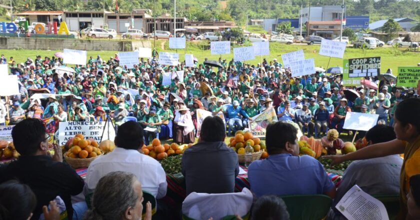 Destacan compromiso de Alto Beni y Palos Blancos en la defensa de la vida y la Madre Tierra