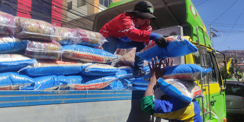 Los camiones de Emapa recorrerán las zonas para comercializar arroz