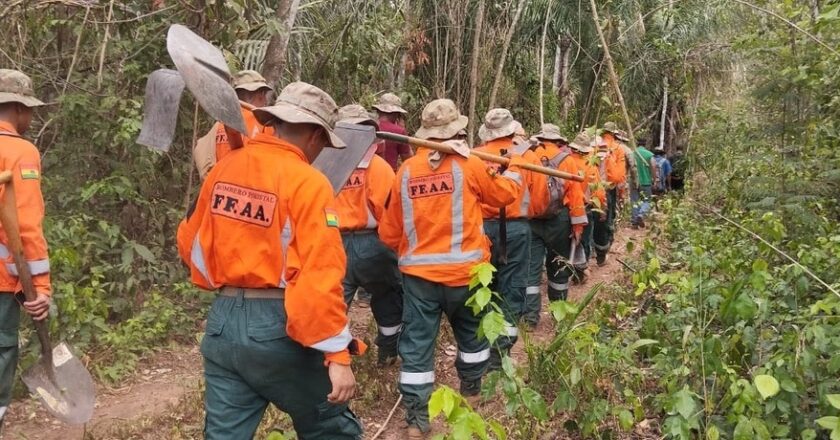 Desplazan equipos terrestres y aéreos para sofocar incendio en el Parque Madidi