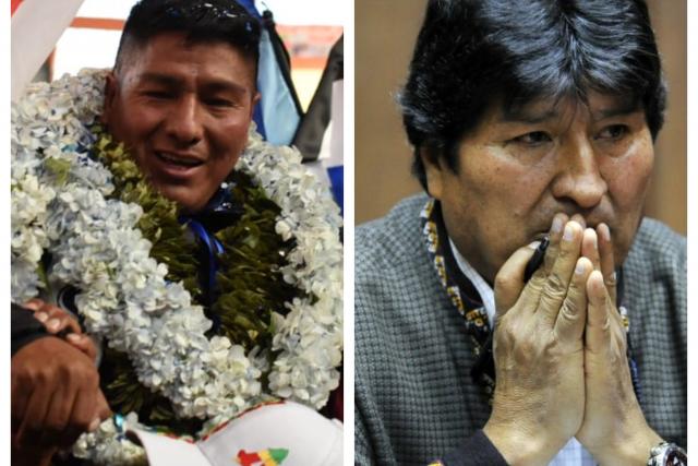 EVO MORALES Y GROVER GARCIA